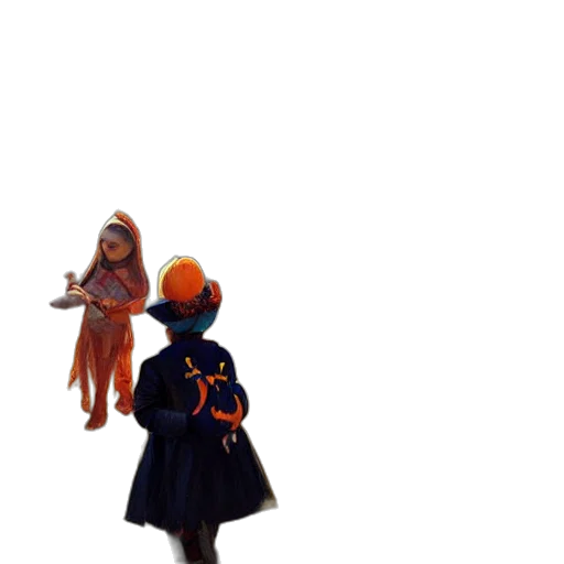 staff, creature, jacket, robot transparent PNG cut-out