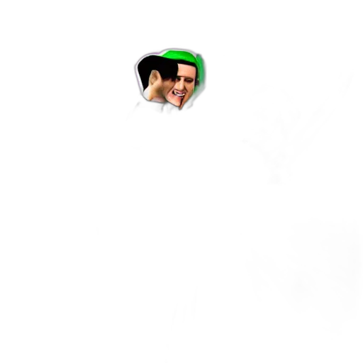 hat, face, staff, creature transparent PNG cut-out
