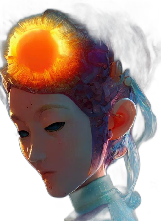 crown, face, mask, robot transparent PNG cut-out