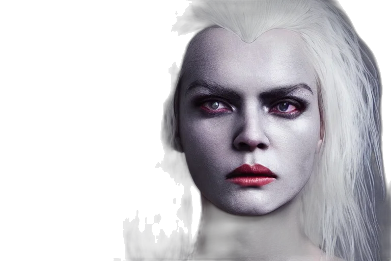 face, fantasy art, concept art, photorealistic transparent PNG cut-out