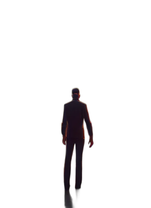 robot, staff, jacket, creature transparent PNG cut-out
