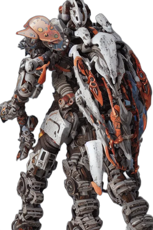 robot, creature, jacket, dragon transparent PNG cut-out