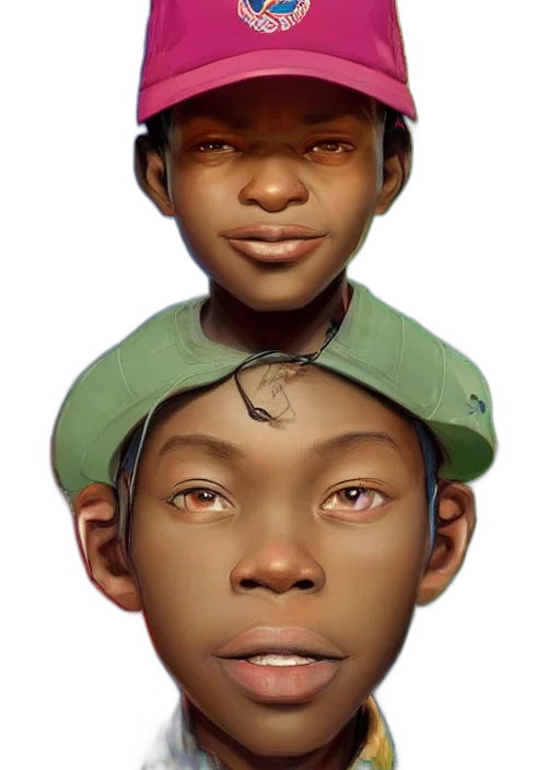 face, hat, mask, 3d render transparent PNG cut-out