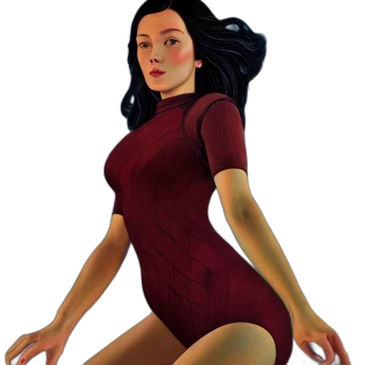 dress, fantasy art, concept art, photorealistic transparent PNG cut-out
