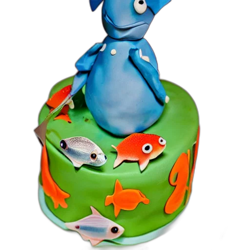 3d render, underwater, fish, themed transparent PNG cut-out
