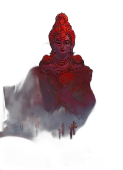 crown, face, mask, creature transparent PNG cut-out