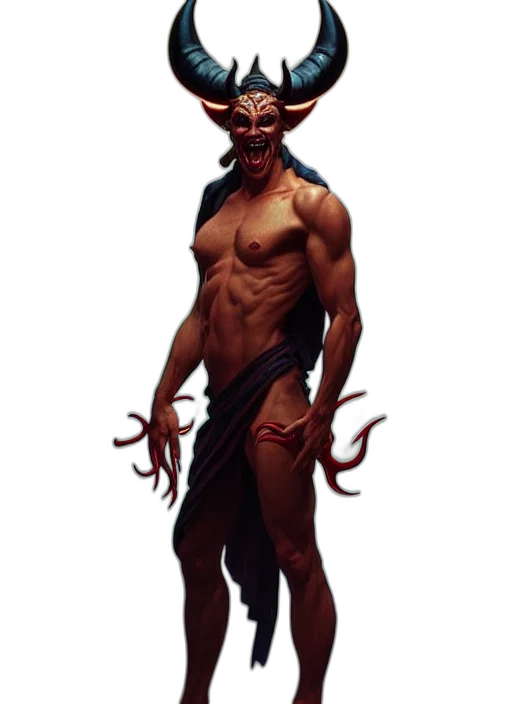 creature, mask, staff, concept art transparent PNG cut-out