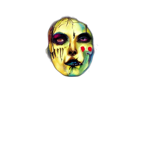 mask, face, creature, jewelry transparent PNG cut-out