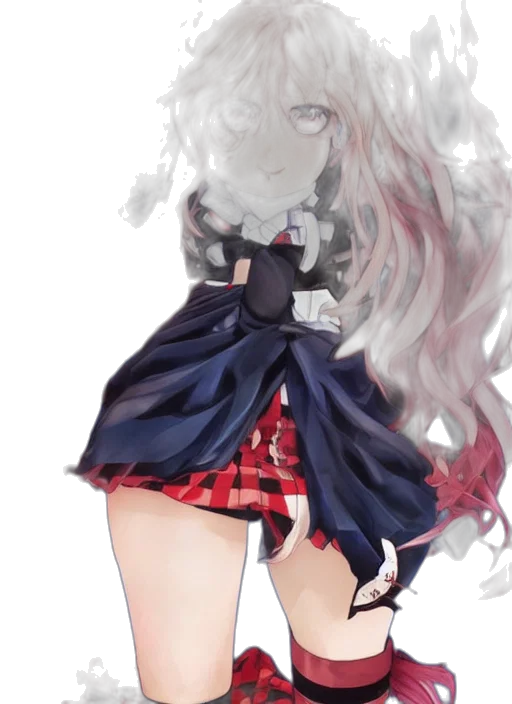 dress, hair, face, mask transparent PNG cut-out