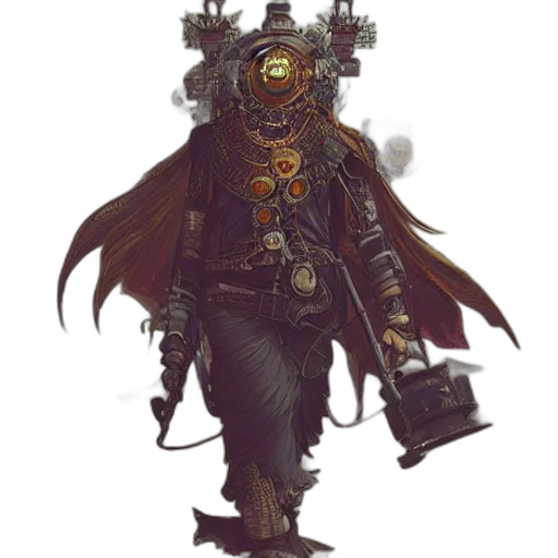 staff, robot, mask, concept art transparent PNG cut-out