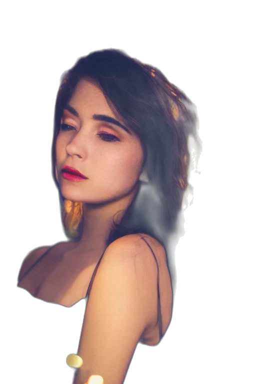 face, dress, jewelry, hair transparent PNG cut-out