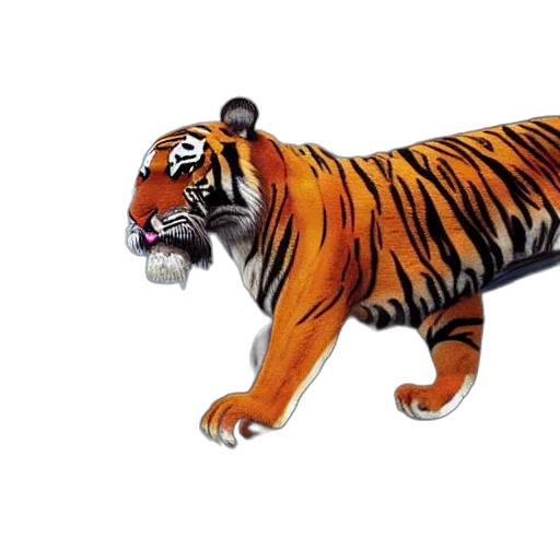 animal, creature, 3d render, photorealistic transparent PNG cut-out
