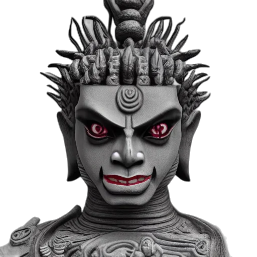mask, face, 3d render, concept art transparent PNG cut-out