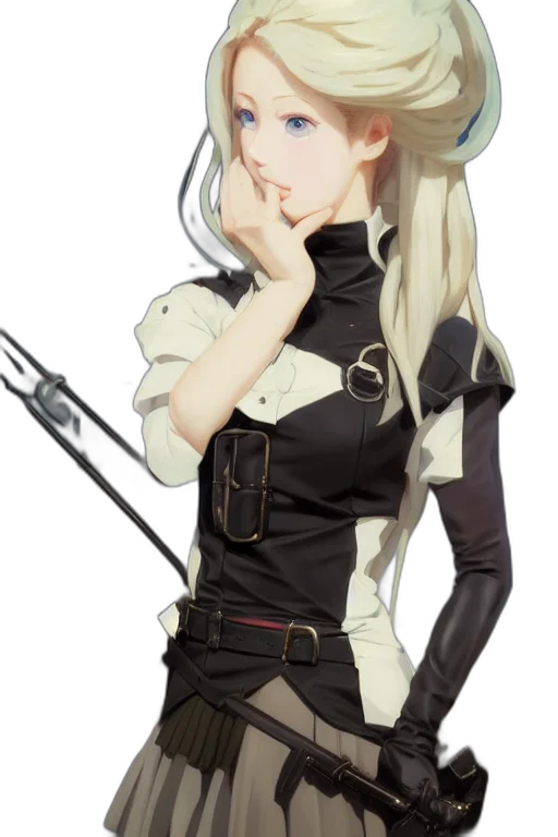 staff, jacket, weapon, mask transparent PNG cut-out