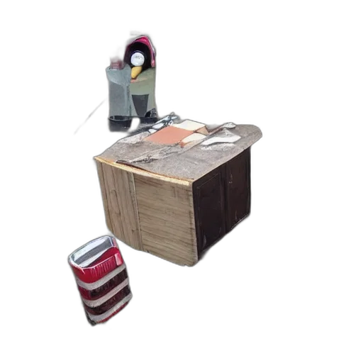furniture, robot, jacket, staff transparent PNG cut-out
