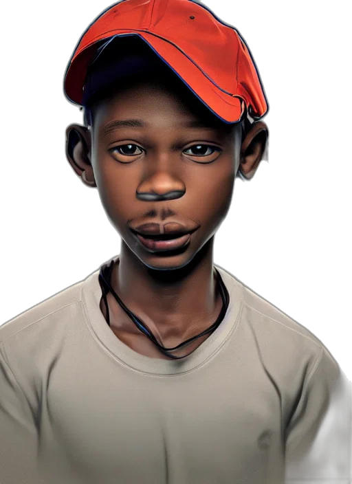 face, hat, staff, animal transparent PNG cut-out