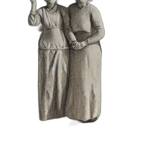 staff, dress, umbrella, mask transparent PNG cut-out