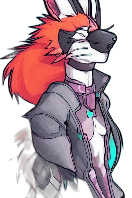 jacket, mask, staff, face transparent PNG cut-out