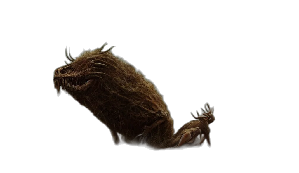 creature, animal, hair, dragon transparent PNG cut-out