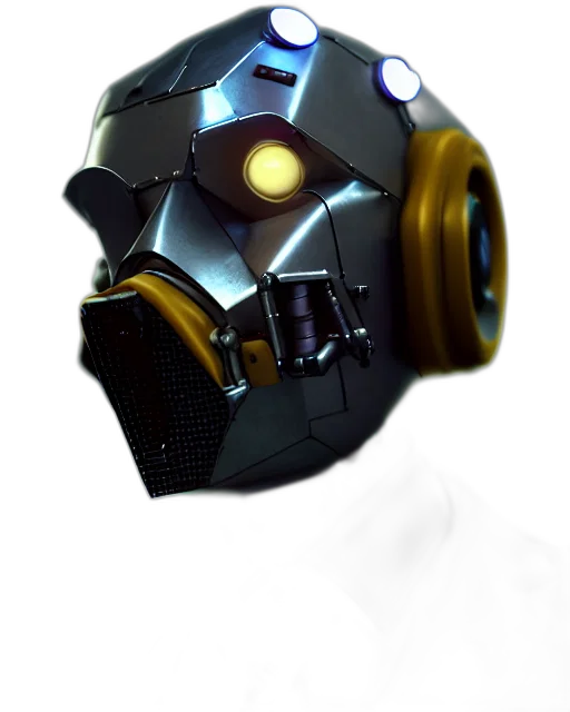 mask, robot, weapon, face transparent PNG cut-out