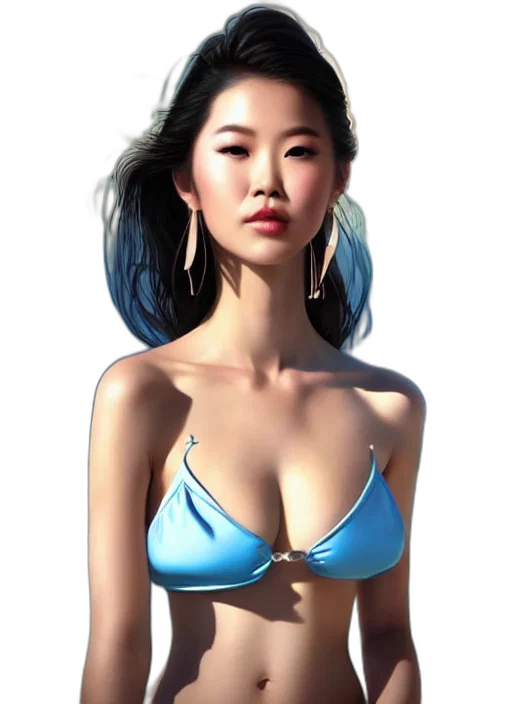 jewelry, dress, face, photorealistic transparent PNG cut-out