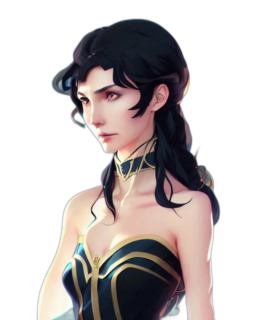 dress, jewelry, crown, fantasy art transparent PNG cut-out