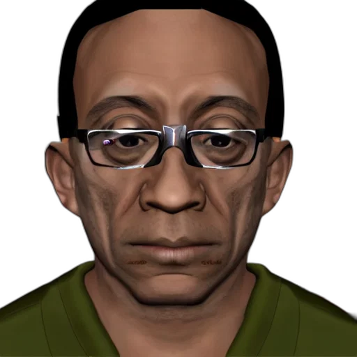 face, staff, photorealistic, 3d render transparent PNG cut-out