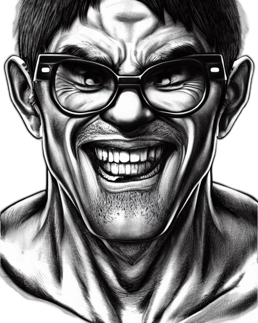 face, comic book art, cartoon, photorealistic transparent PNG cut-out
