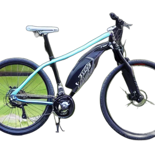 photorealistic, really, long, bike transparent PNG cut-out
