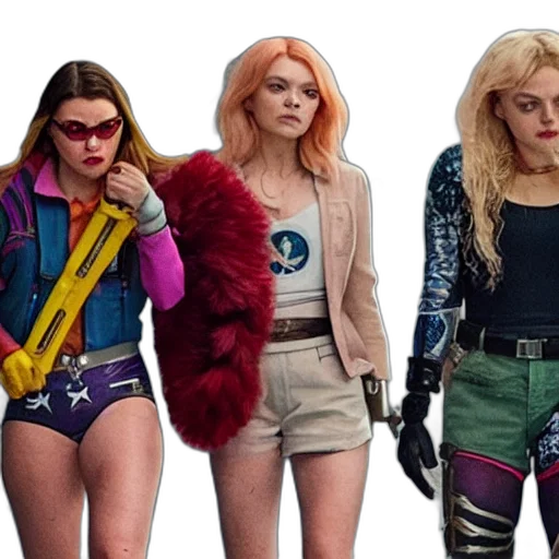 jacket, cyberpunk, neon, film transparent PNG cut-out