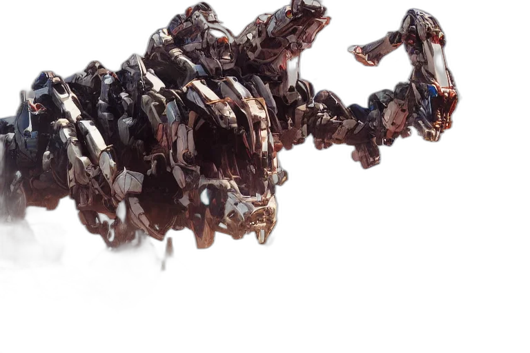 robot, weapon, crown, hair transparent PNG cut-out