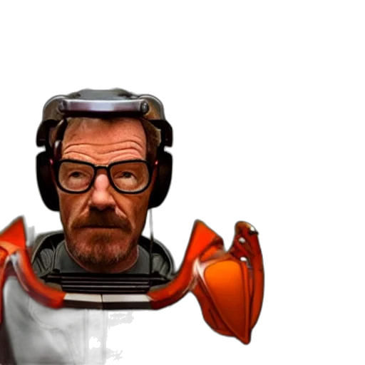 robot, face, staff, weapon transparent PNG cut-out