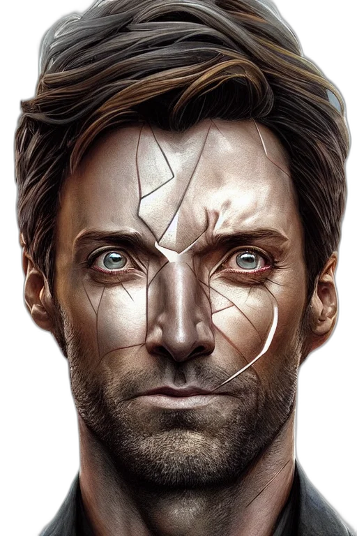 face, mask, hair, crown transparent PNG cut-out