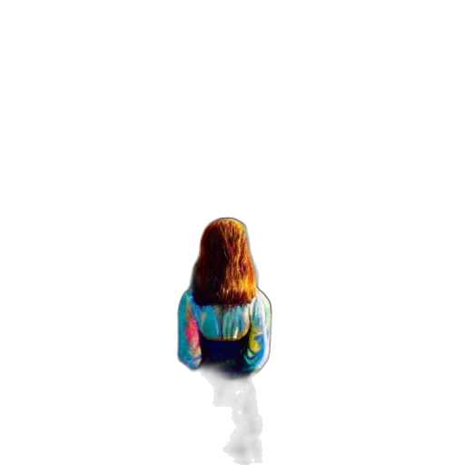 jacket, dress, hair, bottle transparent PNG cut-out