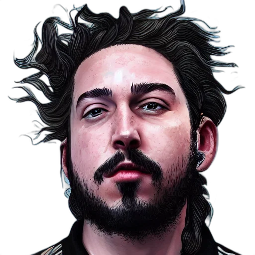 face, hair, jacket, mask transparent PNG cut-out