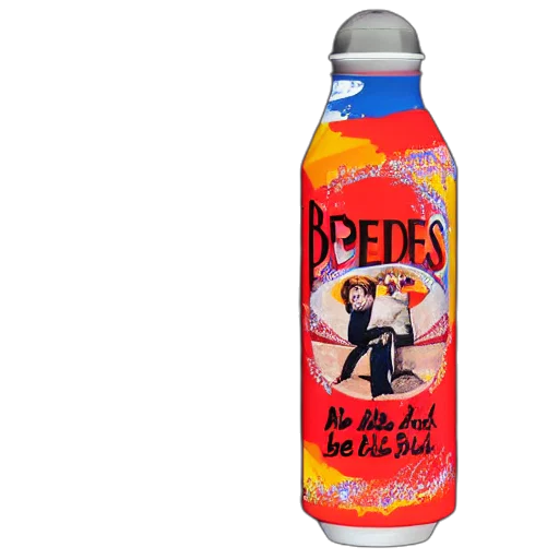 bottle, 3d render, outer space, render transparent PNG cut-out
