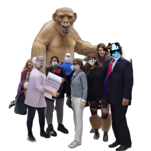 staff, mask, anti, vaxxers transparent PNG cut-out