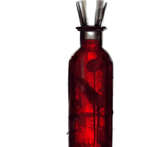 bottle, weapon, 3d render, concept art transparent PNG cut-out