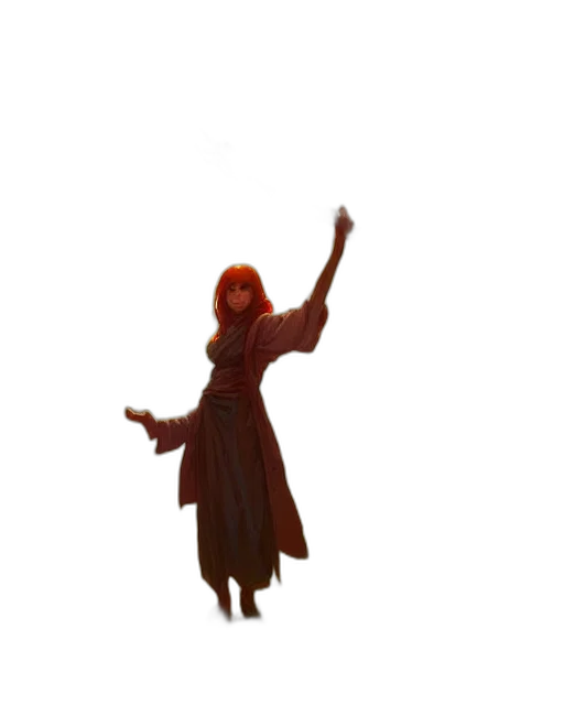 dress, staff, jacket, 3d render transparent PNG cut-out