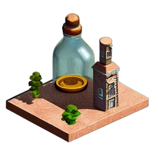 bottle, furniture, food, crown transparent PNG cut-out