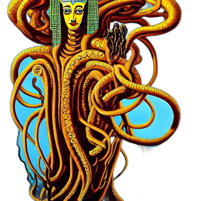 hair, staff, creature, jewelry transparent PNG cut-out