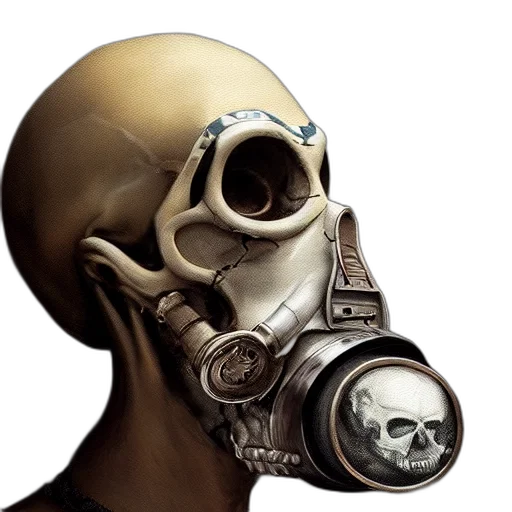 mask, face, robot, cyberpunk transparent PNG cut-out