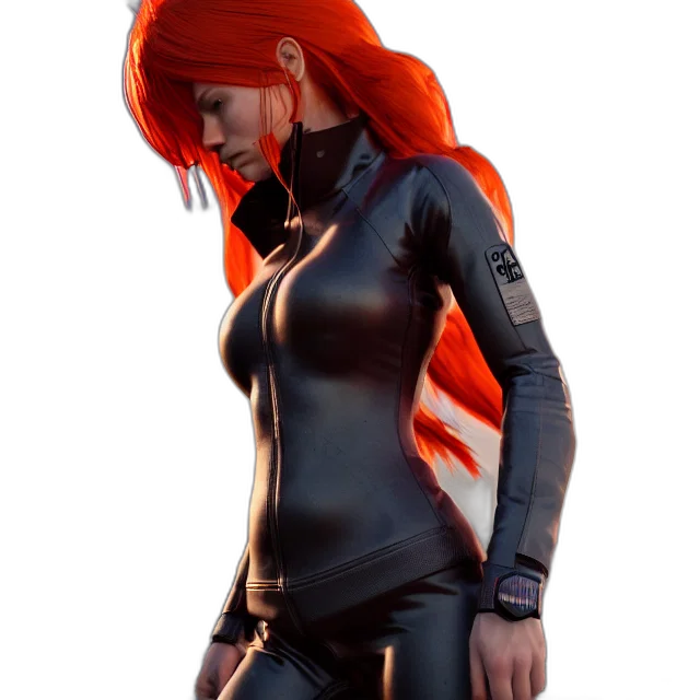 jacket, dress, concept art, 3d render transparent PNG cut-out