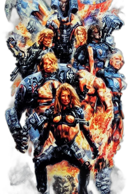 robot, comic book art, concept art, pixel art transparent PNG cut-out