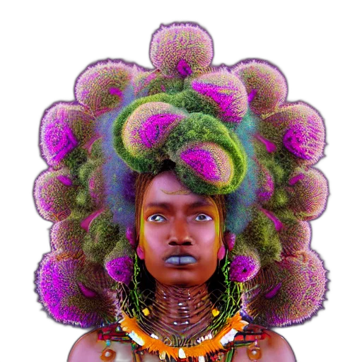 crown, face, flower, hair transparent PNG cut-out