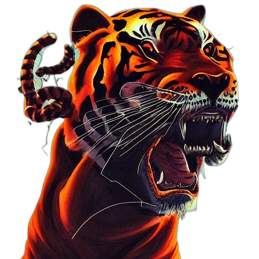 animal, photorealistic, concept art, comic book art transparent PNG cut-out