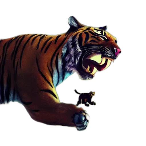 animal, concept art, 3d render, fantasy art transparent PNG cut-out