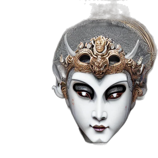 mask, crown, jewelry, face transparent PNG cut-out