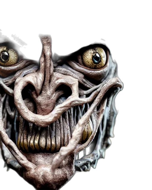 creature, mask, face, concept art transparent PNG cut-out