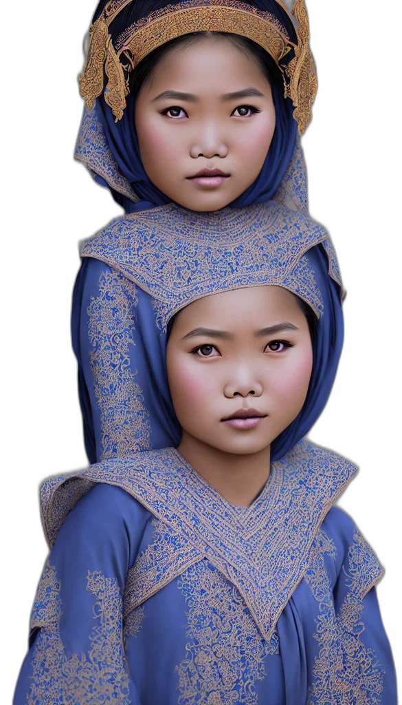 face, mask, dress, crown transparent PNG cut-out